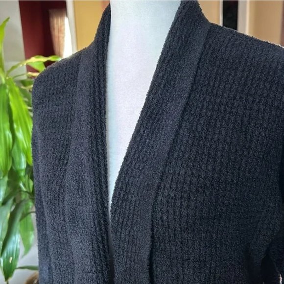 BAREFOOT DREAMS - Cozychic Lite Long Weekend Cardi in Black szS - Picture 6 of 15